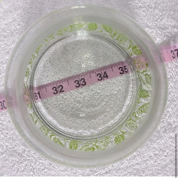 Vintage Libbey Spring  Floral Glass Juice Carafe Decanter Vase - Picture 9 of 11